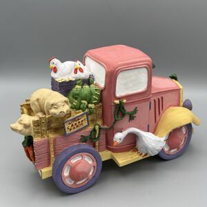 Vtg 1988 Dept 56 General Store Carrot Farm Pickup Truck Figurine Easter Spring